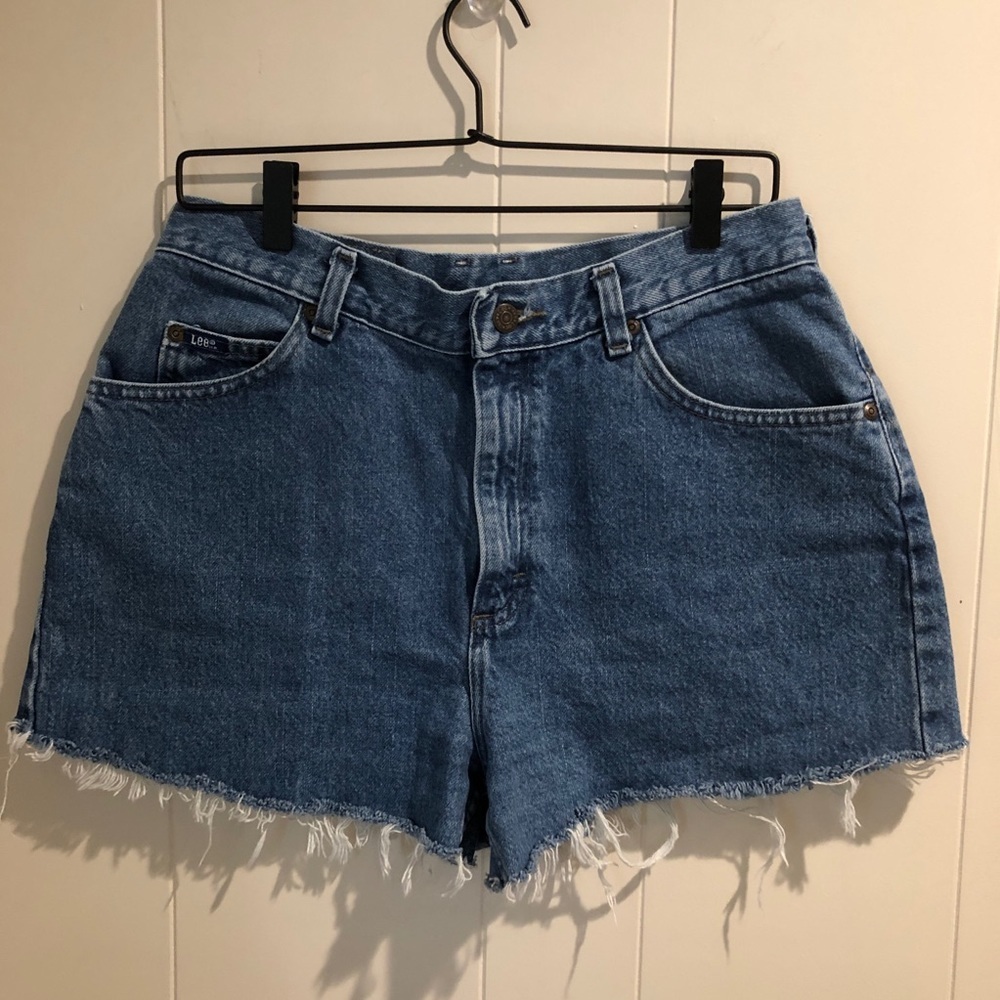 Vintage Lee High Rise Shorts Mom Jean Shorts